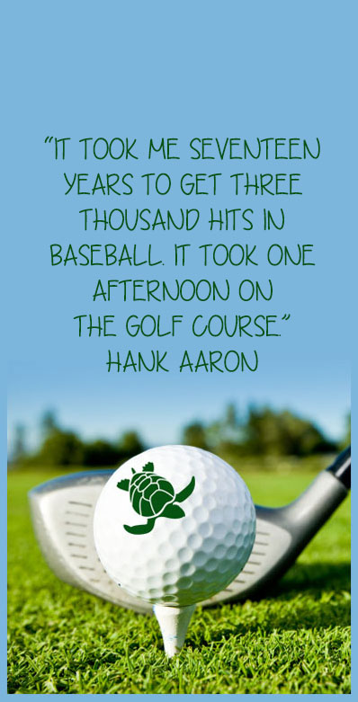 Hank Aaron Golf Quote